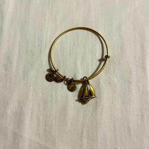 Alex and Ani sailboat charm bangle bracelet
